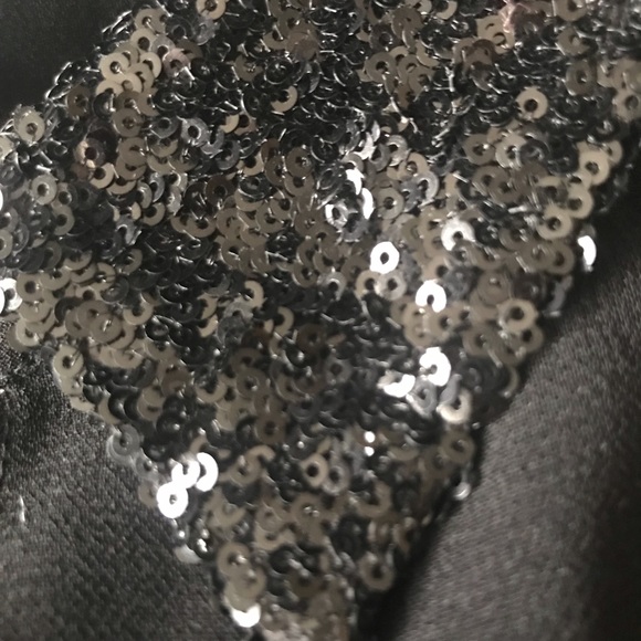 Black Sheer Rhinestone Buttonup! - Picture 5 of 8